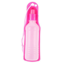 Load image into Gallery viewer, 250/500ml Dog Water Bottle Feeder With Bowl Plastic Portable Water Bottle Pets Outdoor Travel Pet Drinking Water Feeder 40FB18