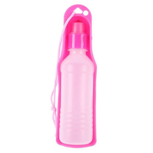 250/500ml Dog Water Bottle Feeder With Bowl Plastic Portable Water Bottle Pets Outdoor Travel Pet Drinking Water Feeder 40FB18